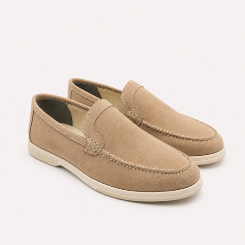 0115 chaussure en cuir daim femme rose bébé